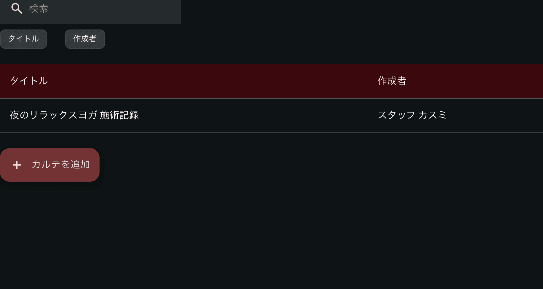 カルテ・記録管理